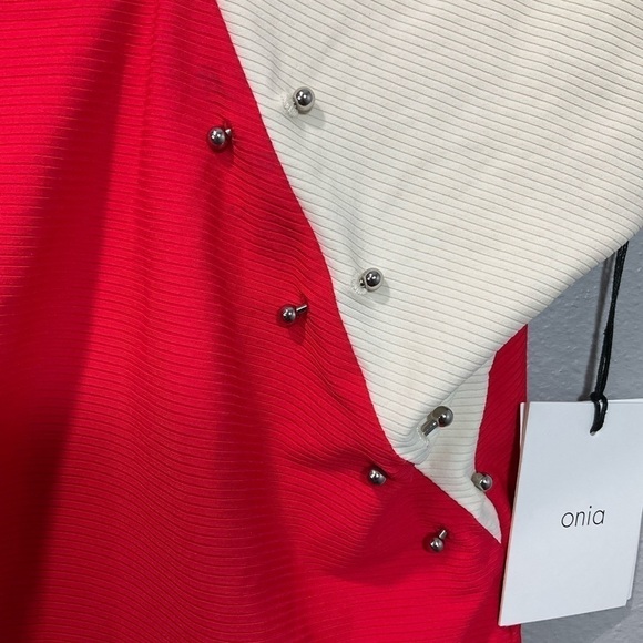 ONIA JACQUE SWIMSUIT High Risk Red New with tags size XL B45 - Picture 3 of 9